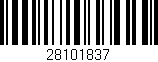 Código de barras (EAN, GTIN, SKU, ISBN): '28101837'