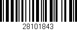 Código de barras (EAN, GTIN, SKU, ISBN): '28101843'