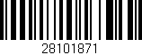 Código de barras (EAN, GTIN, SKU, ISBN): '28101871'