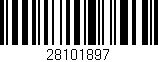 Código de barras (EAN, GTIN, SKU, ISBN): '28101897'