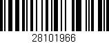 Código de barras (EAN, GTIN, SKU, ISBN): '28101966'