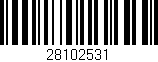 Código de barras (EAN, GTIN, SKU, ISBN): '28102531'