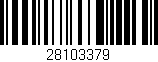 Código de barras (EAN, GTIN, SKU, ISBN): '28103379'