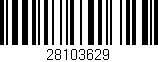 Código de barras (EAN, GTIN, SKU, ISBN): '28103629'