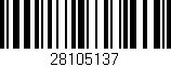 Código de barras (EAN, GTIN, SKU, ISBN): '28105137'