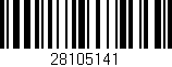 Código de barras (EAN, GTIN, SKU, ISBN): '28105141'