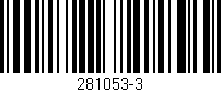 Código de barras (EAN, GTIN, SKU, ISBN): '281053-3'