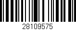 Código de barras (EAN, GTIN, SKU, ISBN): '28109575'
