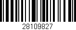 Código de barras (EAN, GTIN, SKU, ISBN): '28109827'