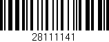 Código de barras (EAN, GTIN, SKU, ISBN): '28111141'
