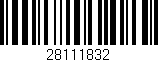 Código de barras (EAN, GTIN, SKU, ISBN): '28111832'