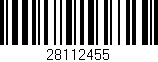 Código de barras (EAN, GTIN, SKU, ISBN): '28112455'