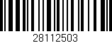 Código de barras (EAN, GTIN, SKU, ISBN): '28112503'