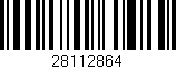 Código de barras (EAN, GTIN, SKU, ISBN): '28112864'