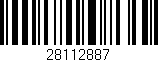 Código de barras (EAN, GTIN, SKU, ISBN): '28112887'