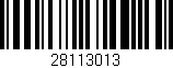 Código de barras (EAN, GTIN, SKU, ISBN): '28113013'