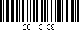 Código de barras (EAN, GTIN, SKU, ISBN): '28113139'