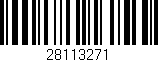 Código de barras (EAN, GTIN, SKU, ISBN): '28113271'