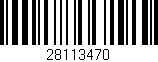 Código de barras (EAN, GTIN, SKU, ISBN): '28113470'