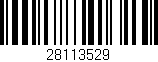 Código de barras (EAN, GTIN, SKU, ISBN): '28113529'
