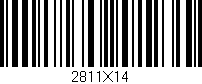 Código de barras (EAN, GTIN, SKU, ISBN): '2811X14'