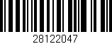 Código de barras (EAN, GTIN, SKU, ISBN): '28122047'