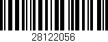 Código de barras (EAN, GTIN, SKU, ISBN): '28122056'