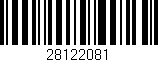 Código de barras (EAN, GTIN, SKU, ISBN): '28122081'