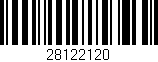 Código de barras (EAN, GTIN, SKU, ISBN): '28122120'