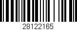 Código de barras (EAN, GTIN, SKU, ISBN): '28122165'