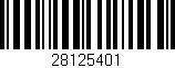 Código de barras (EAN, GTIN, SKU, ISBN): '28125401'