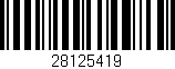 Código de barras (EAN, GTIN, SKU, ISBN): '28125419'