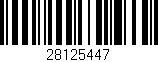 Código de barras (EAN, GTIN, SKU, ISBN): '28125447'