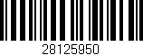 Código de barras (EAN, GTIN, SKU, ISBN): '28125950'