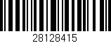 Código de barras (EAN, GTIN, SKU, ISBN): '28128415'