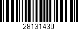 Código de barras (EAN, GTIN, SKU, ISBN): '28131430'