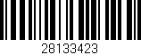 Código de barras (EAN, GTIN, SKU, ISBN): '28133423'