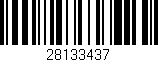 Código de barras (EAN, GTIN, SKU, ISBN): '28133437'