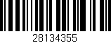 Código de barras (EAN, GTIN, SKU, ISBN): '28134355'
