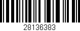 Código de barras (EAN, GTIN, SKU, ISBN): '28136383'