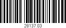 Código de barras (EAN, GTIN, SKU, ISBN): '28137.03'