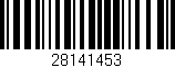 Código de barras (EAN, GTIN, SKU, ISBN): '28141453'