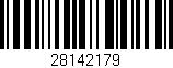 Código de barras (EAN, GTIN, SKU, ISBN): '28142179'