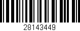 Código de barras (EAN, GTIN, SKU, ISBN): '28143449'