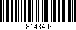 Código de barras (EAN, GTIN, SKU, ISBN): '28143496'