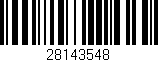Código de barras (EAN, GTIN, SKU, ISBN): '28143548'