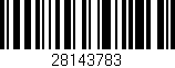 Código de barras (EAN, GTIN, SKU, ISBN): '28143783'