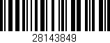 Código de barras (EAN, GTIN, SKU, ISBN): '28143849'