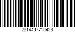 Código de barras (EAN, GTIN, SKU, ISBN): '2814437710436'