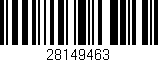 Código de barras (EAN, GTIN, SKU, ISBN): '28149463'